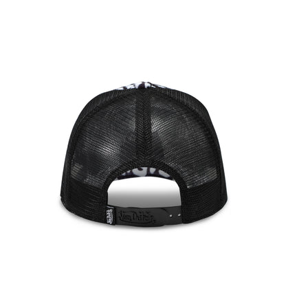 White and Black Cheetah Velvet Trucker Hat