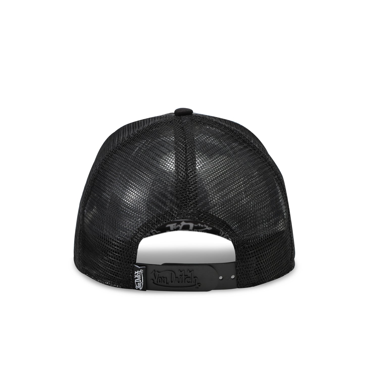 Logo Stamp Trucker Hat - Black and Pink