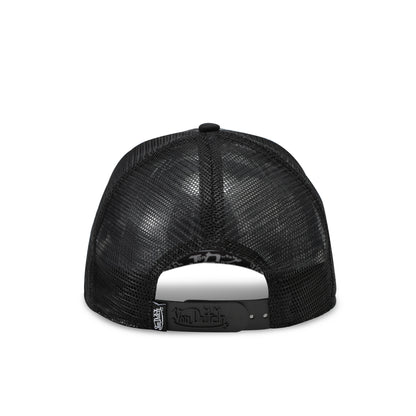 Logo Stamp Trucker Hat - Black and Pink