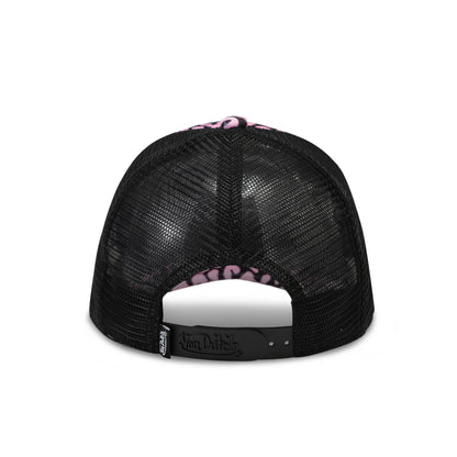 Light Pink Cheetah Velvet Trucker Hat