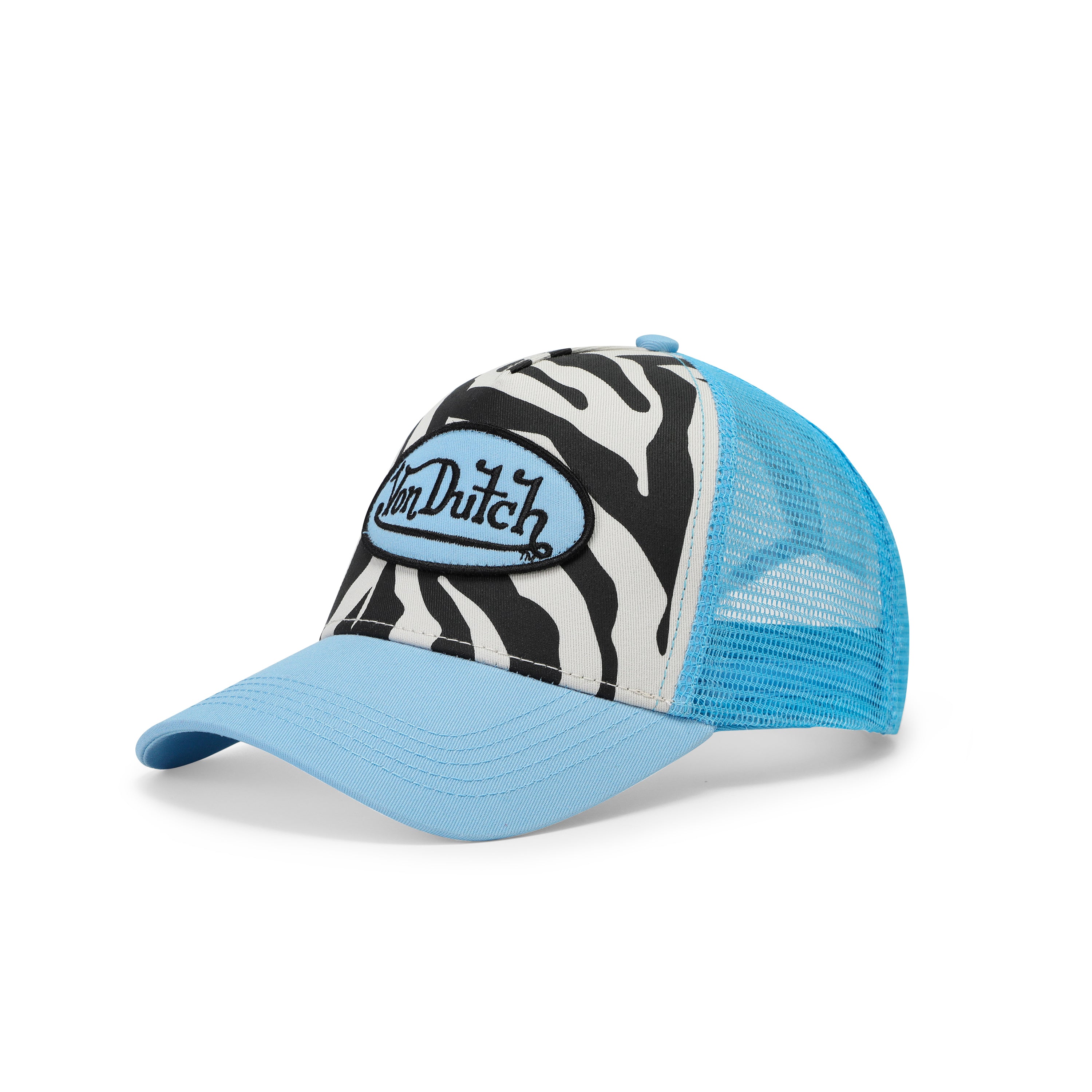 Zebra Trucker Hat - Blue | Von Dutch