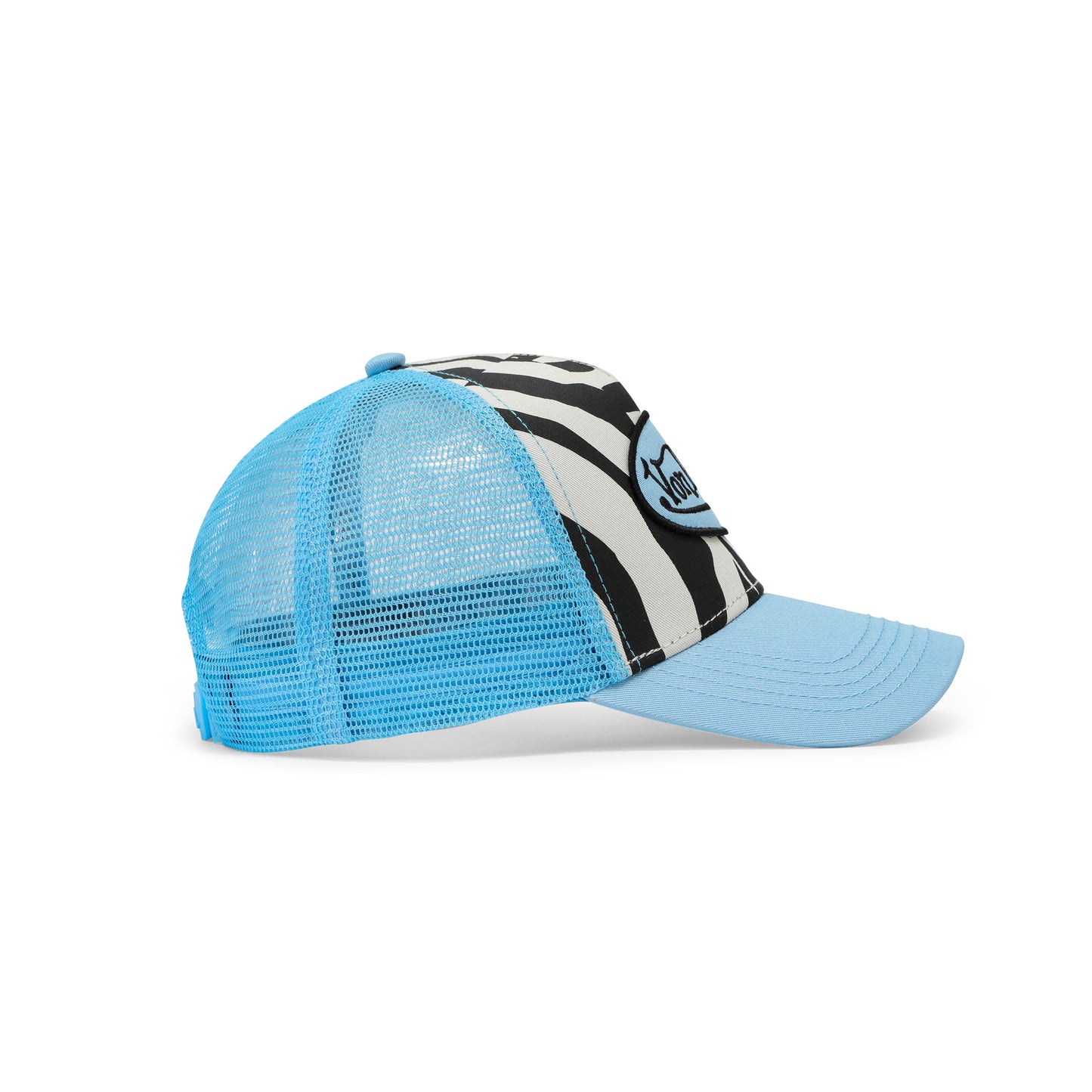Zebra Trucker Hat - Blue