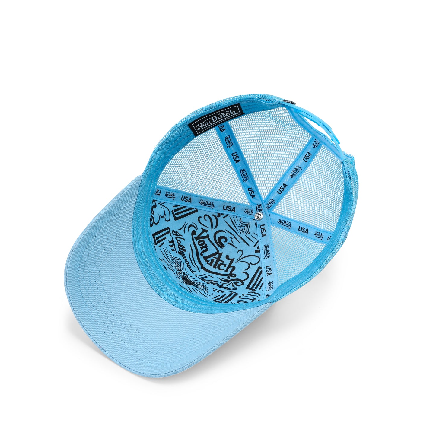 Zebra Trucker Hat - Blue