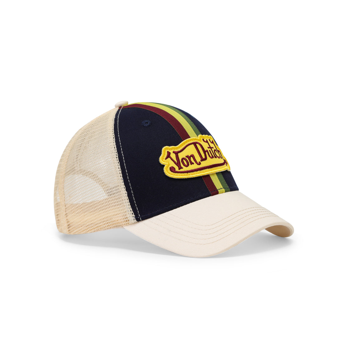 Euro Stripe Trucker Hat - Navy — image 7