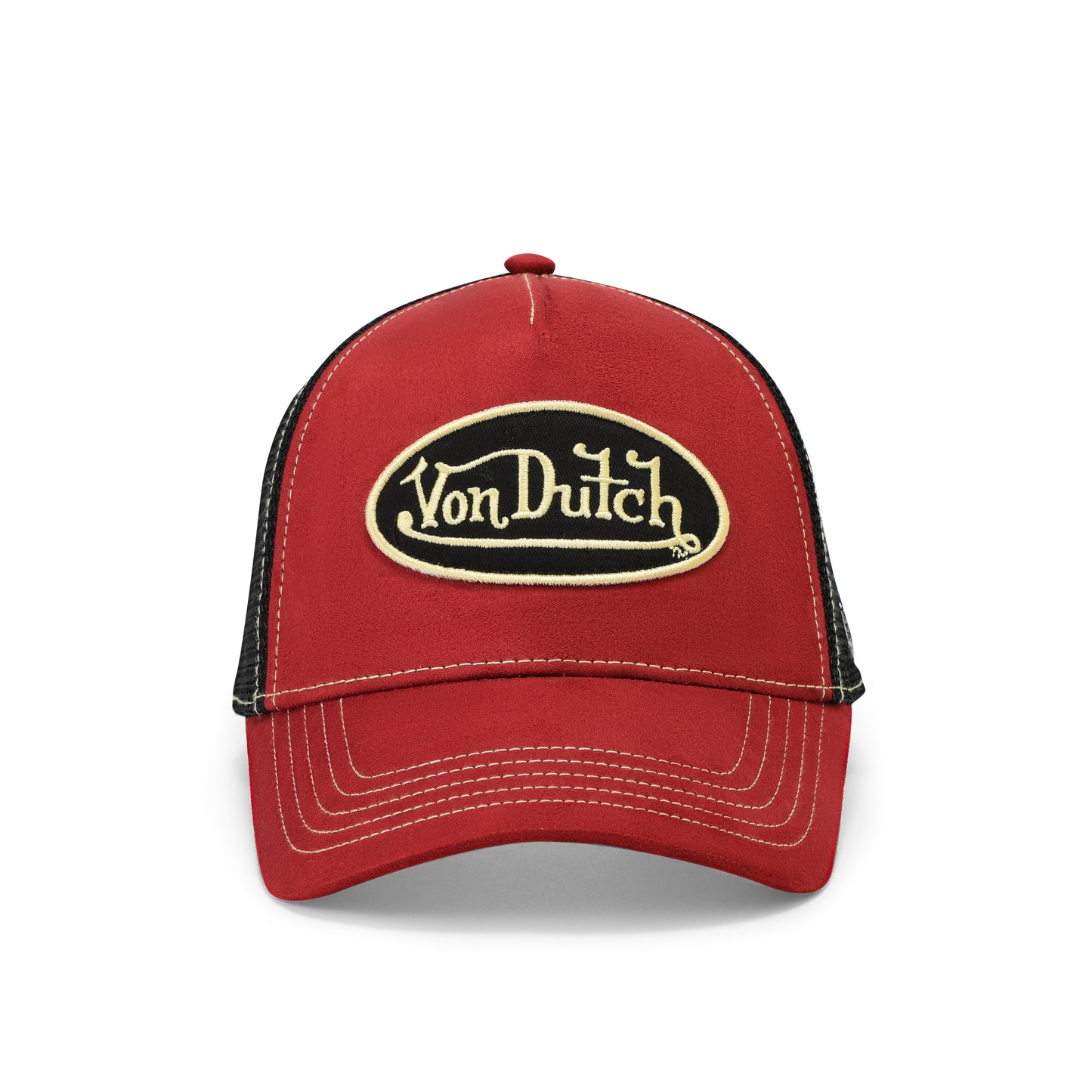 Suede Trucker Hat - Burgundy