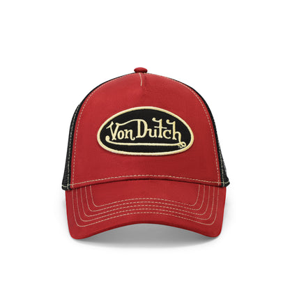 Suede Trucker Hat - Burgundy