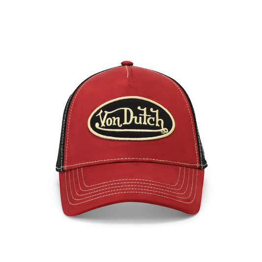 Suede Trucker Hat - Burgundy