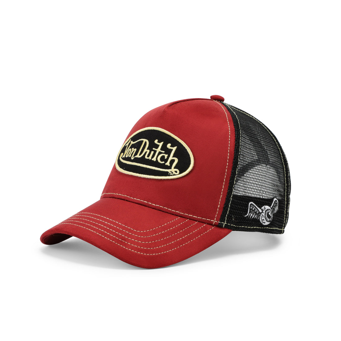 Suede Trucker Hat - Burgundy — image 3