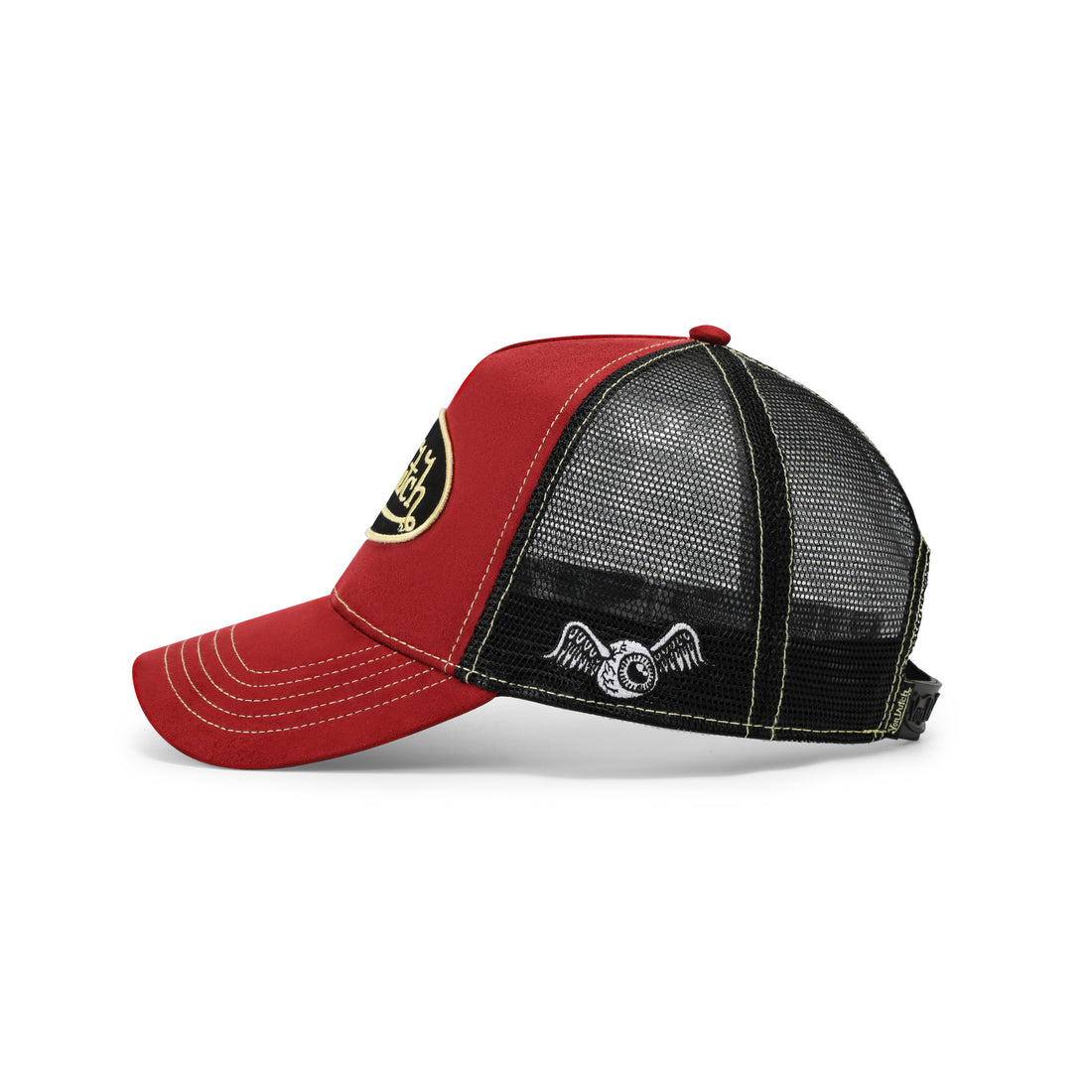 Suede Trucker Hat - Burgundy — image 4