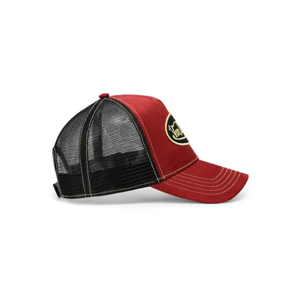 Suede Trucker Hat - Burgundy