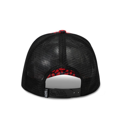 Red Cheetah Velvet Trucker Hat