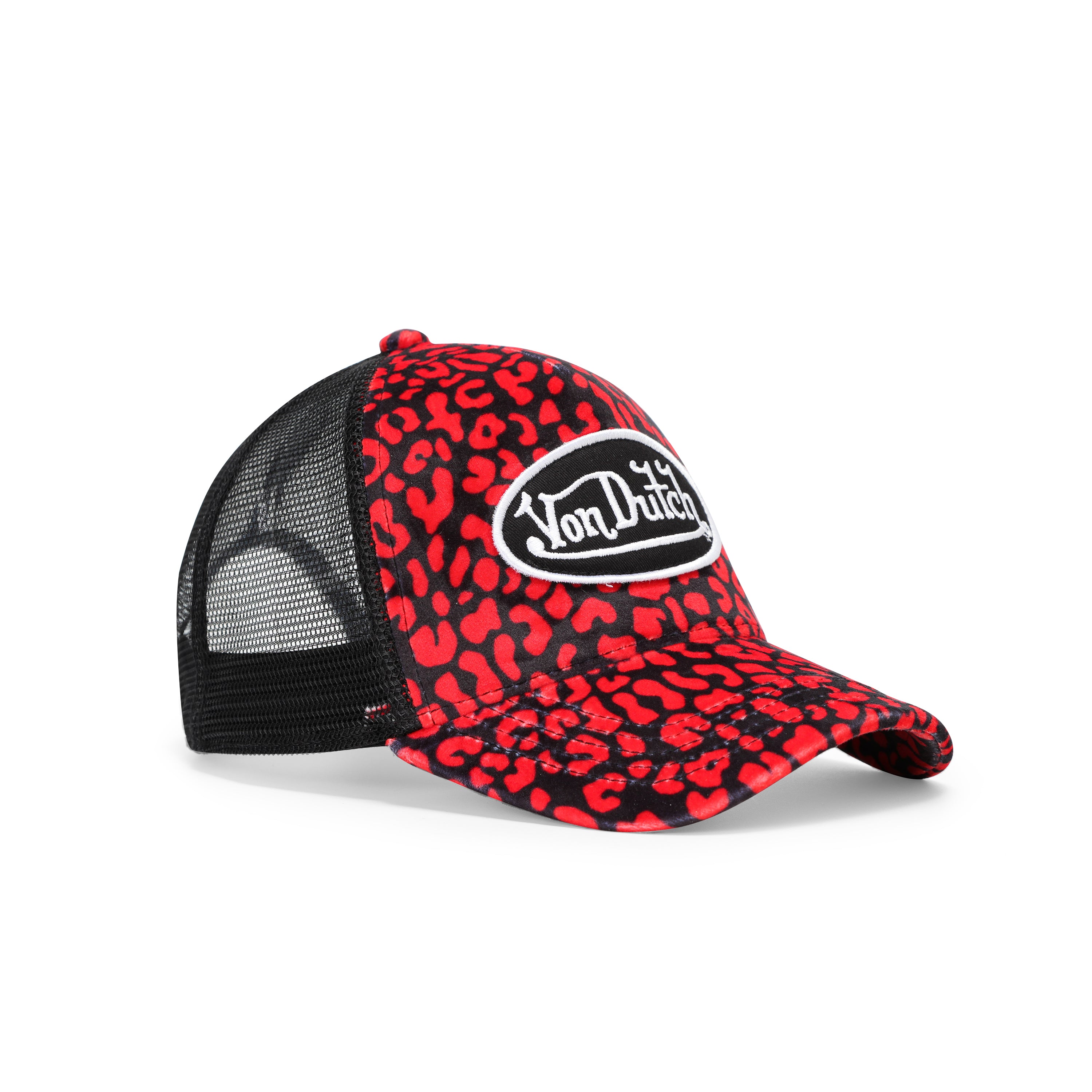 Red Cheetah Velvet Trucker Hat – Von Dutch