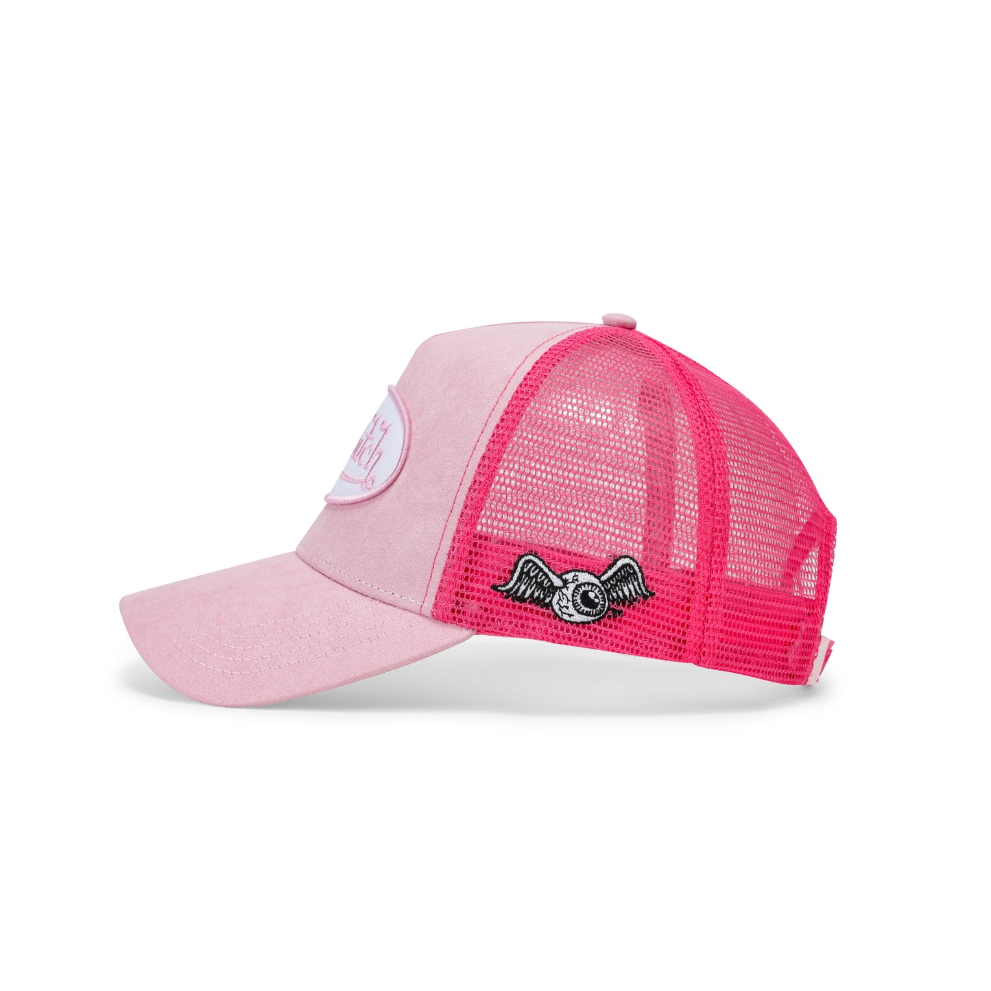 Suede Trucker Hat - Pink