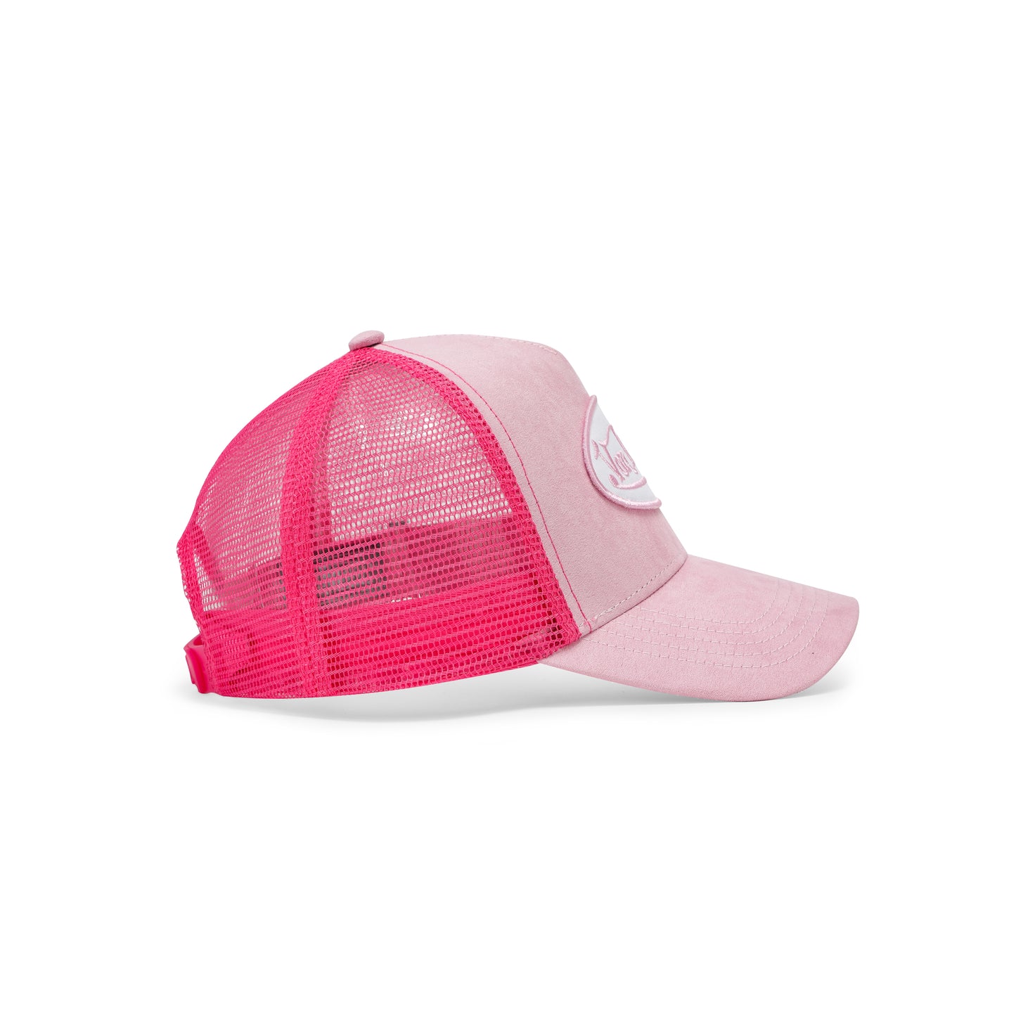 Suede Trucker Hat - Pink