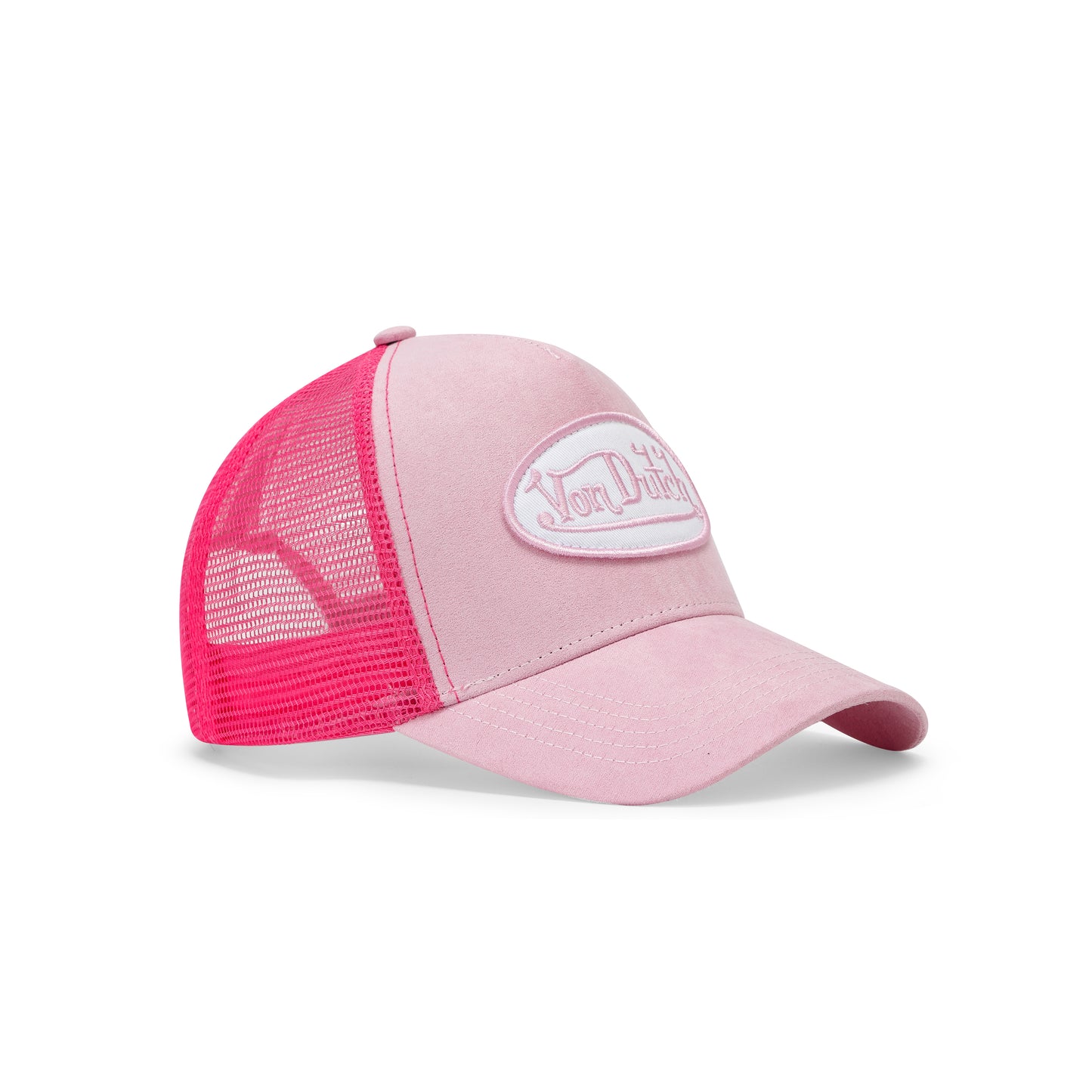 Suede Trucker Hat - Pink
