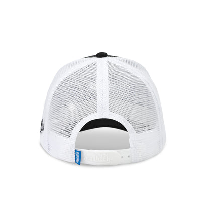 Suede Trucker Hat - Black and Blue