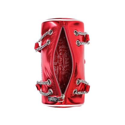 Barrel Bag -Red Metallic