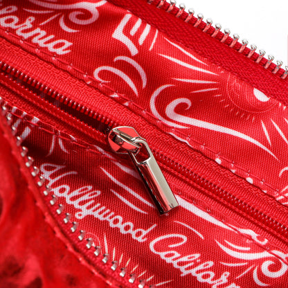 Barrel Bag -Red Metallic