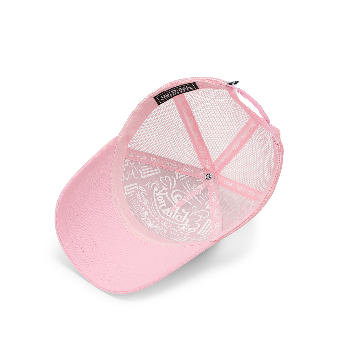 Polka Dot Trucker Hat - Pink