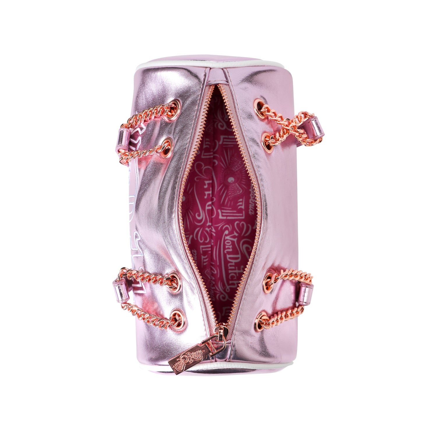 Barrel Bag -Pink Metallic