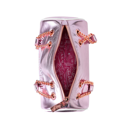 Barrel Bag -Pink Metallic