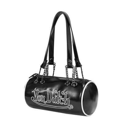 Barrel Bag - Black Metallic