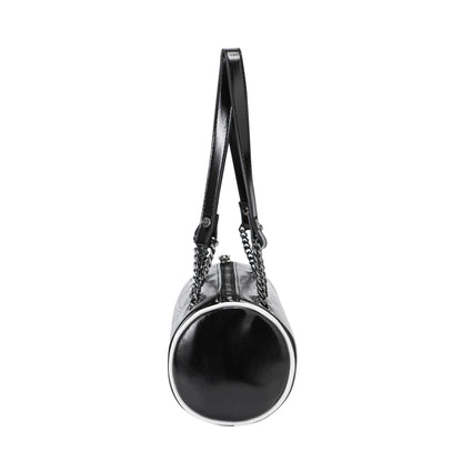 Barrel Bag - Black Metallic