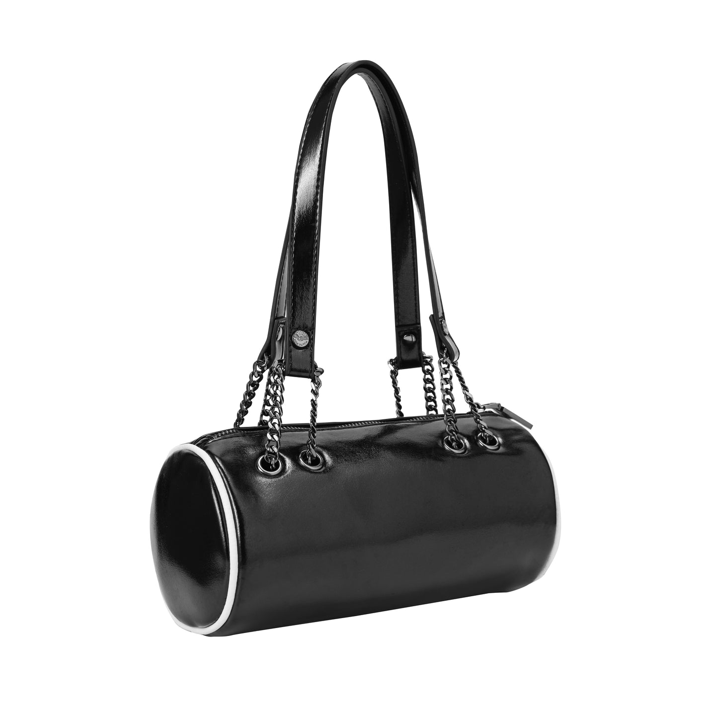Barrel Bag - Black Metallic