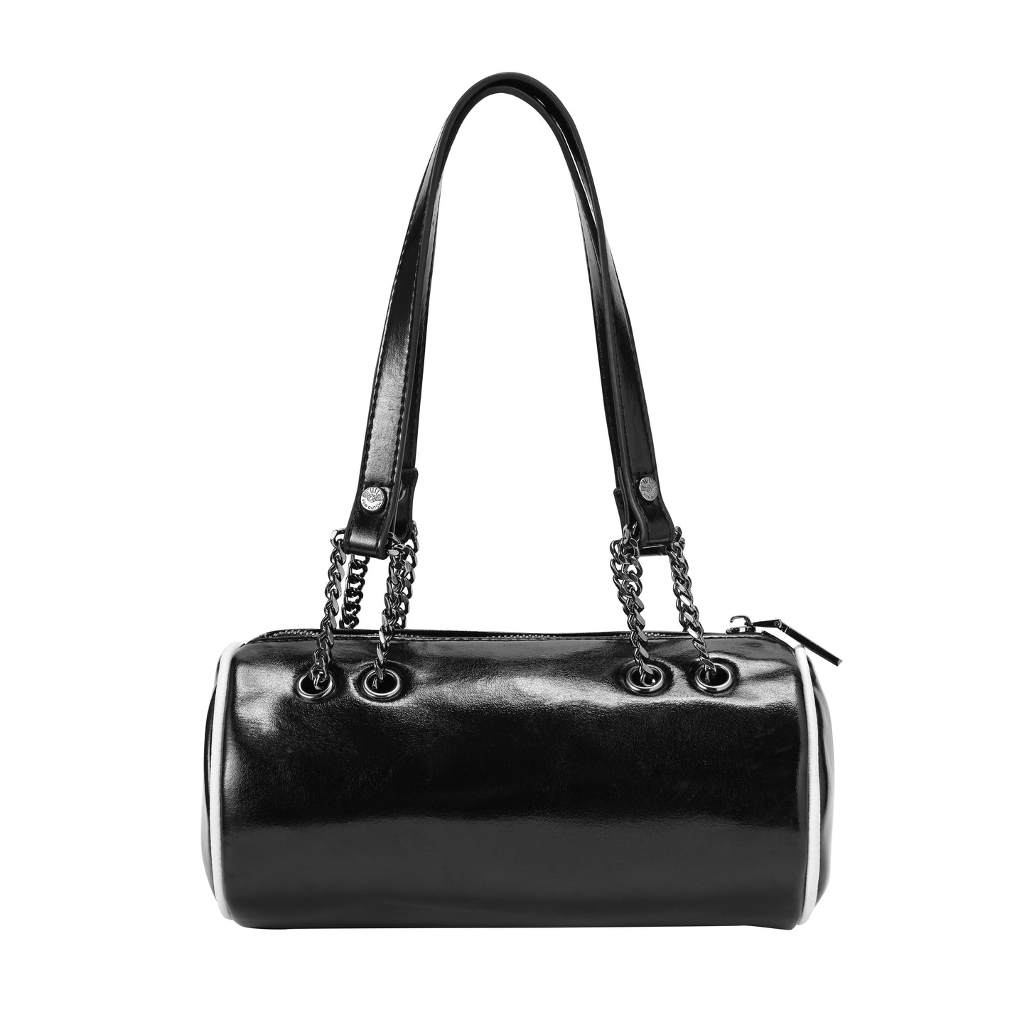 Barrel Bag - Black Metallic