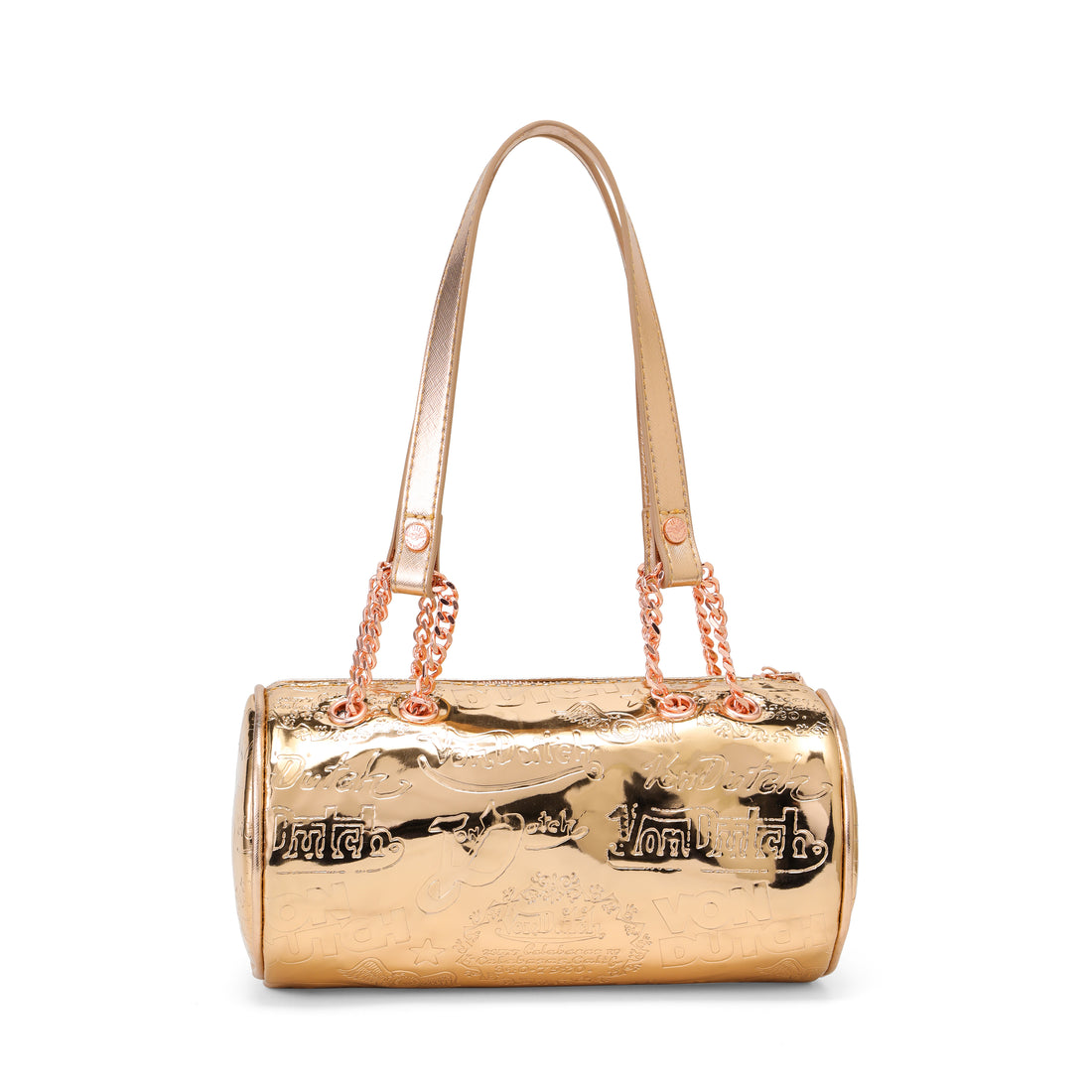 Barrel Bag - All Over Print Rose Gold Metallic — image 6