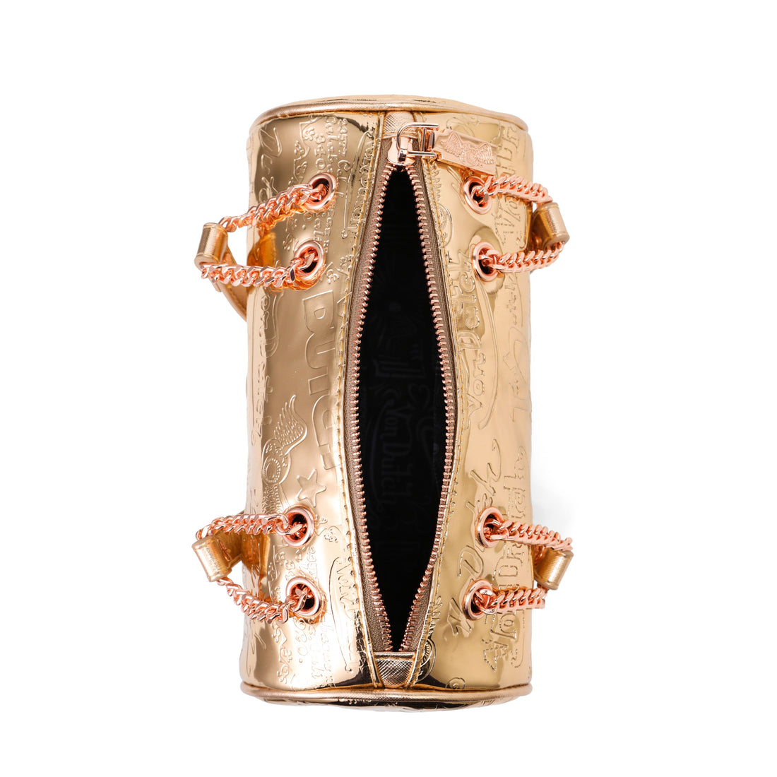 Barrel Bag - All Over Print Rose Gold Metallic — image 8