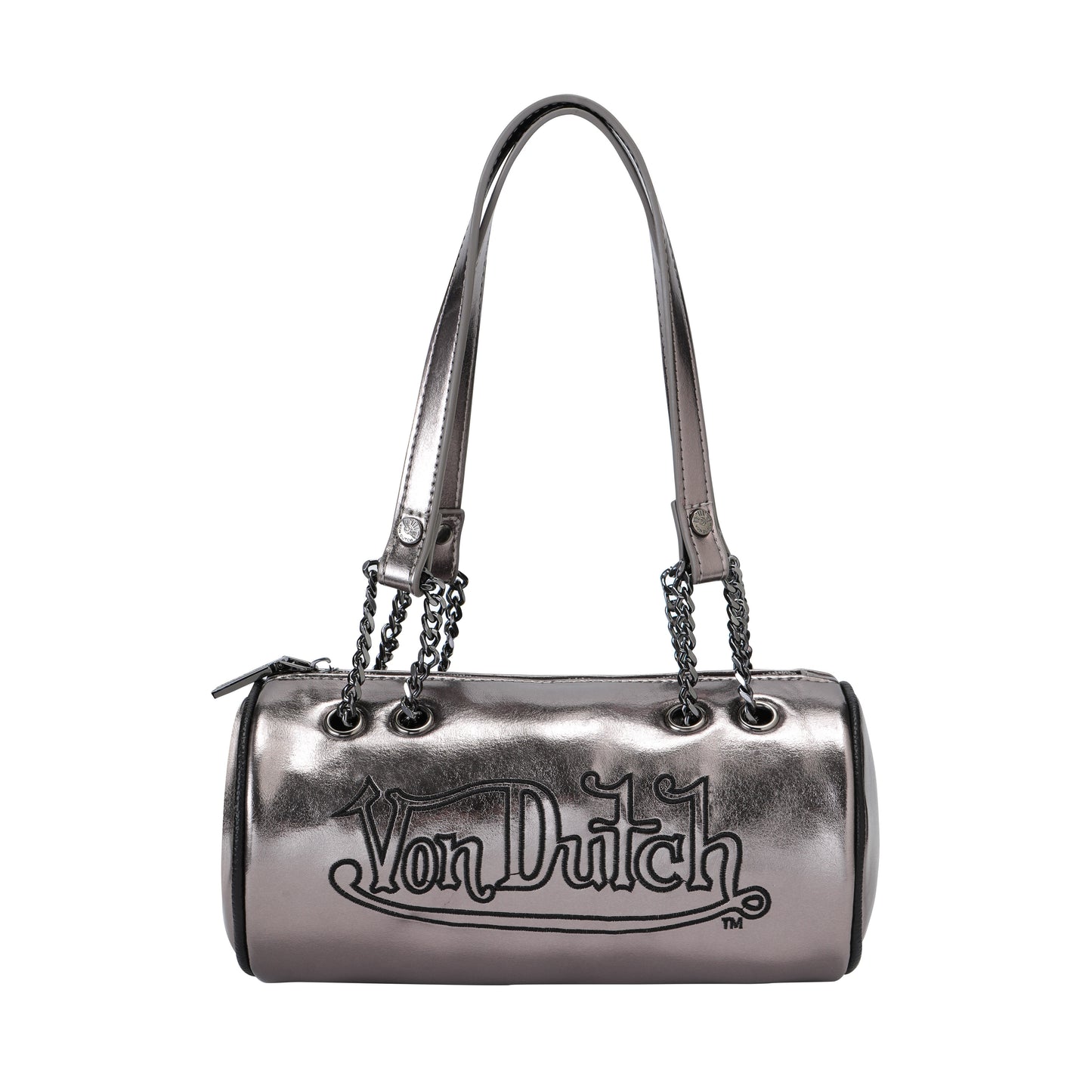 Barrel Bag -Brown Metallic
