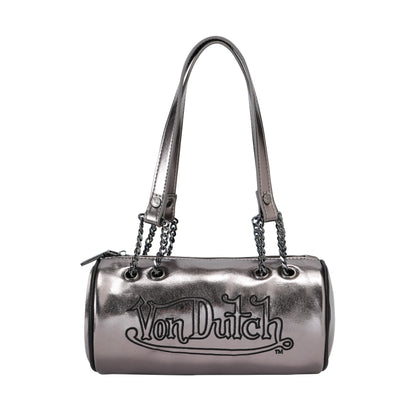 Barrel Bag -Brown Metallic