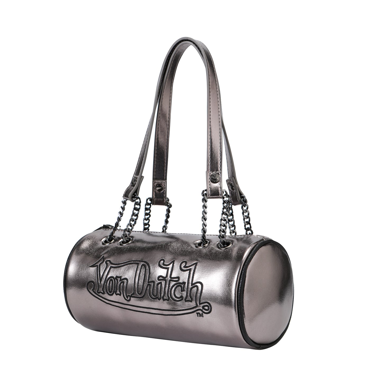 Barrel Bag -Brown Metallic