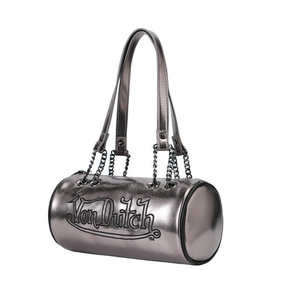 Barrel Bag -Brown Metallic