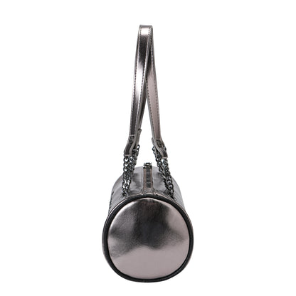 Barrel Bag -Brown Metallic