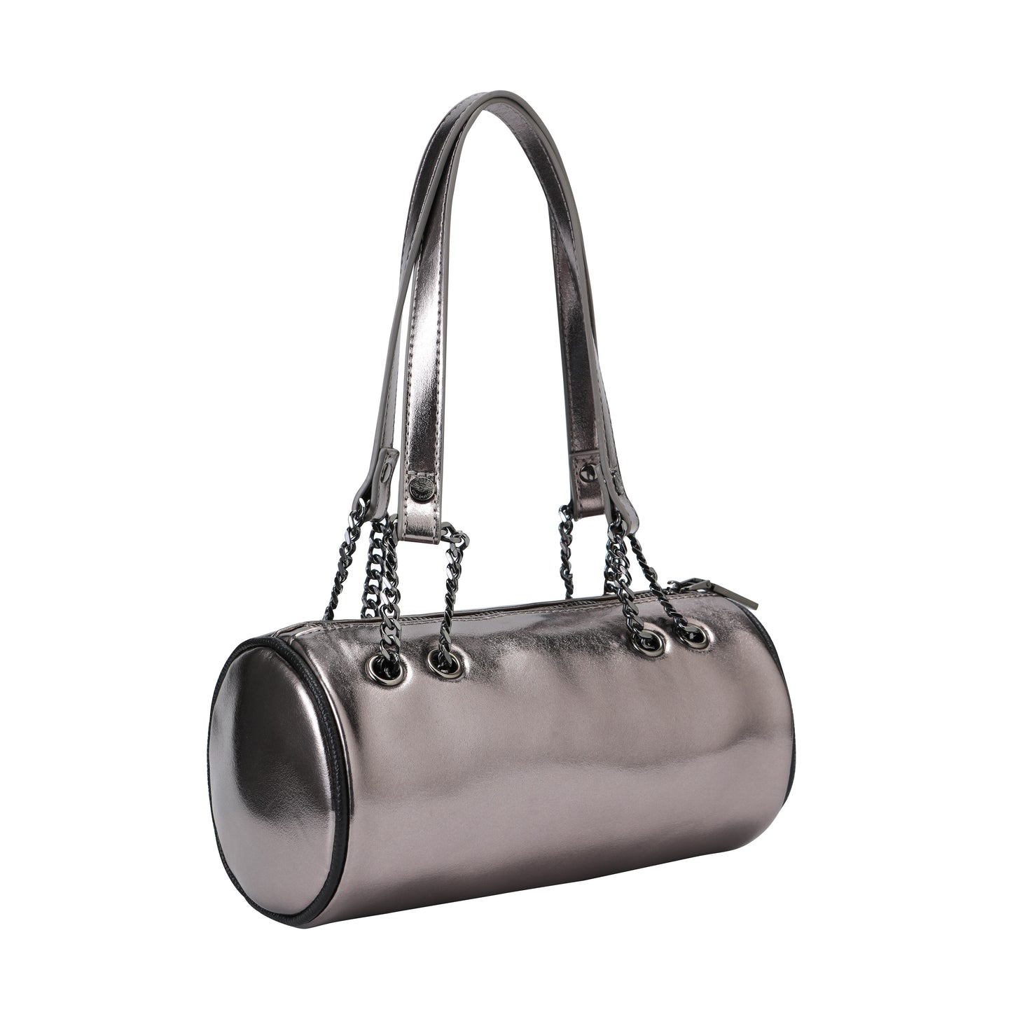 Barrel Bag -Brown Metallic
