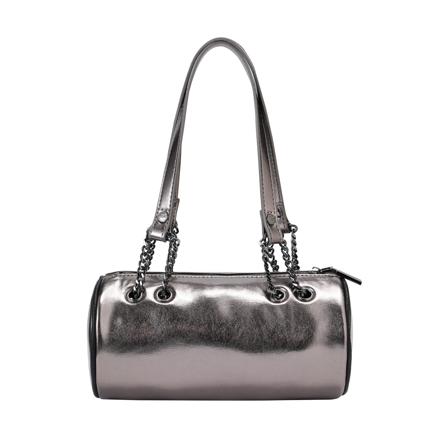 Barrel Bag -Brown Metallic