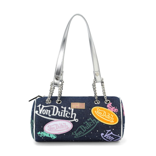 Barrel Bag - Long Barrel Indigo Denim