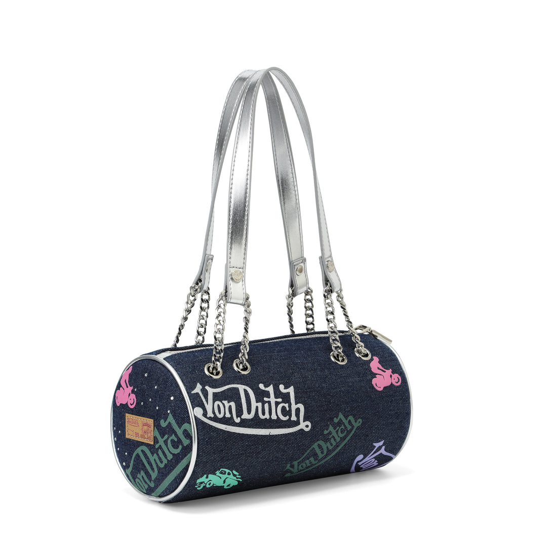 Barrel Bag - Long Barrel Indigo Denim — image 5