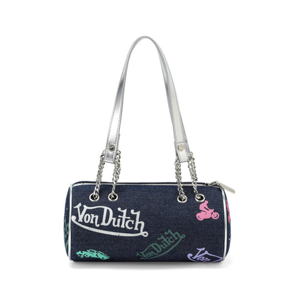 Barrel Bag - Long Barrel Indigo Denim