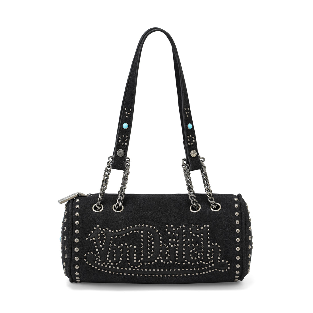 Barrel Bag - Black Studded Long Barrel — image 1