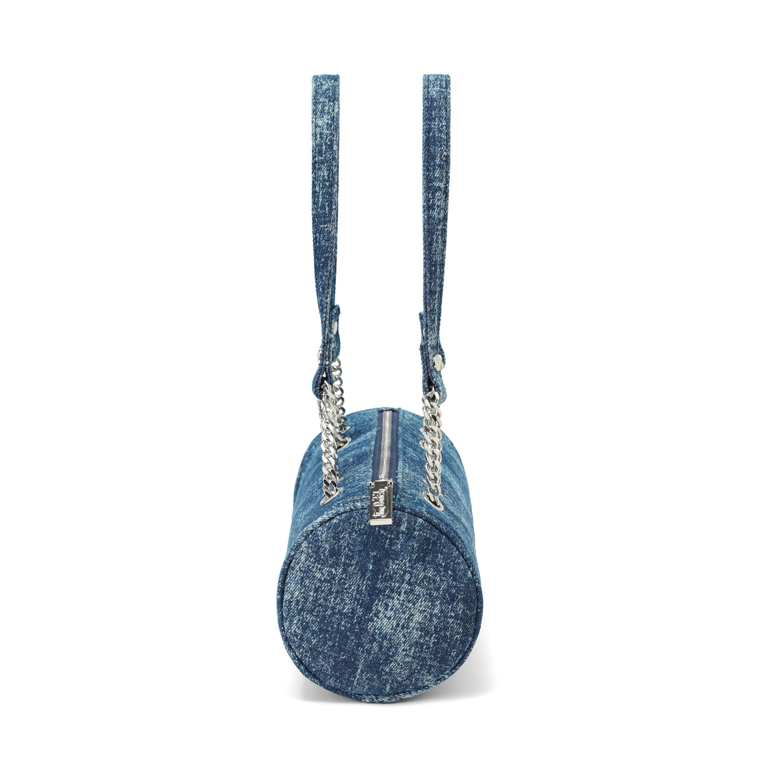 Barrel Bag - Long Barrel Blue Denim Rhinestone — image 7