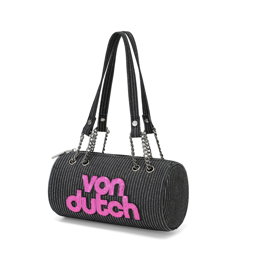 Barrel Bag - Long Barrel Black Pink — image 3