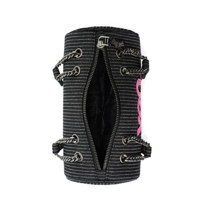 Barrel Bag - Long Barrel Black Pink