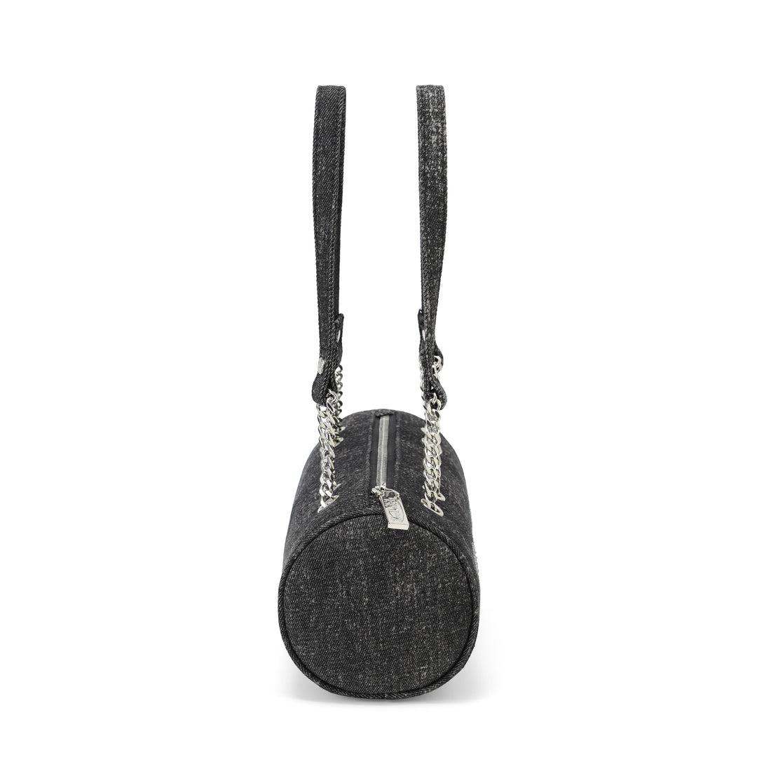Barrel Bag - Long Barrel Black Denim Rhinestone — image 7