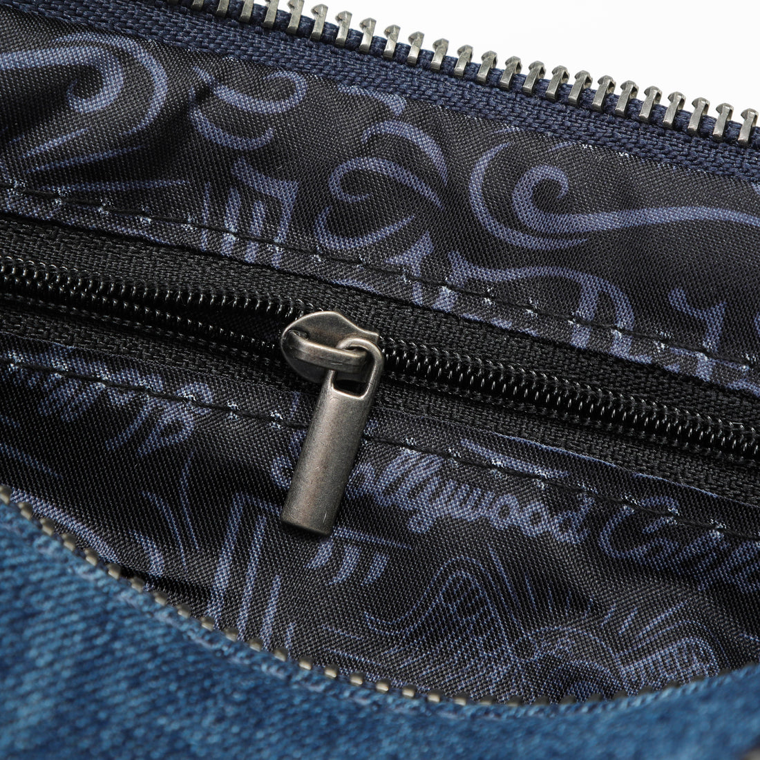 Barrel Bag - Long Barrel Blue Distressed Denim — image 9