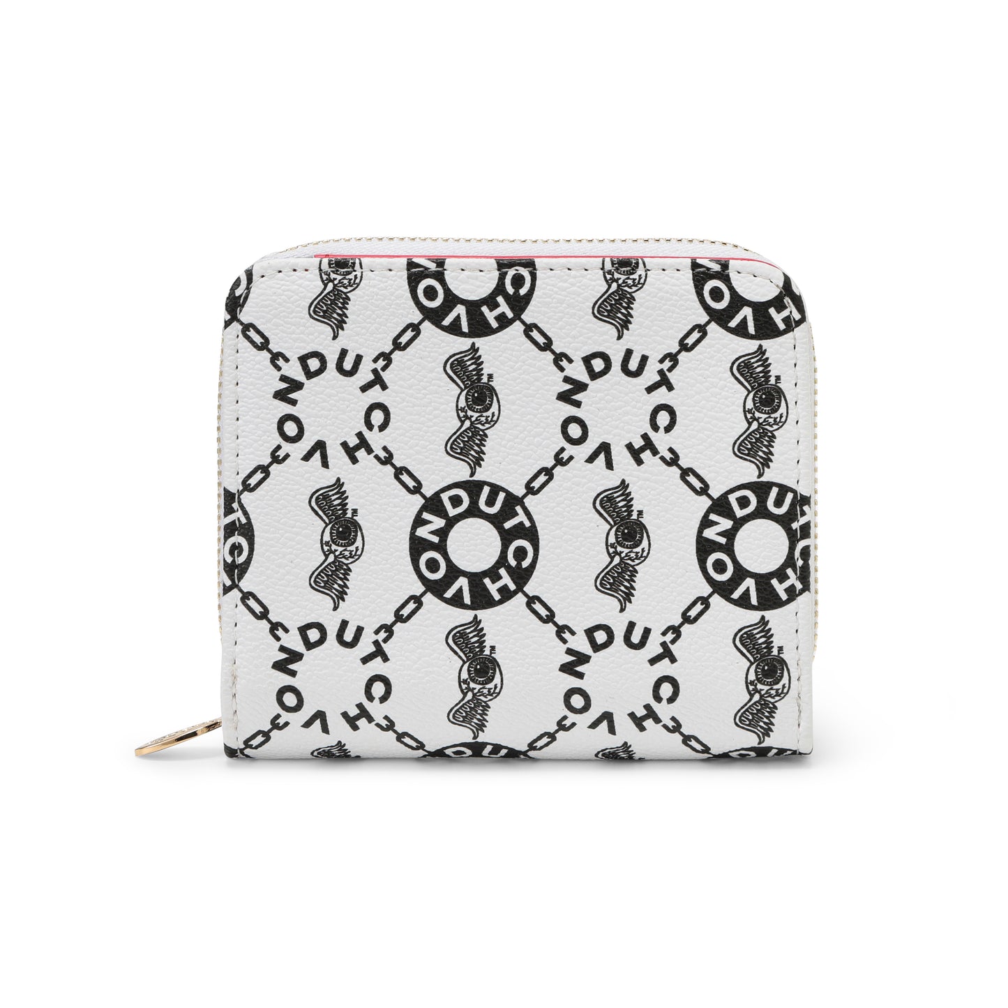 Monogram Zip-Up Wallet - Cream