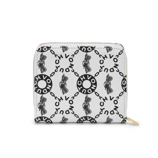 Monogram Zip-Up Wallet - Cream