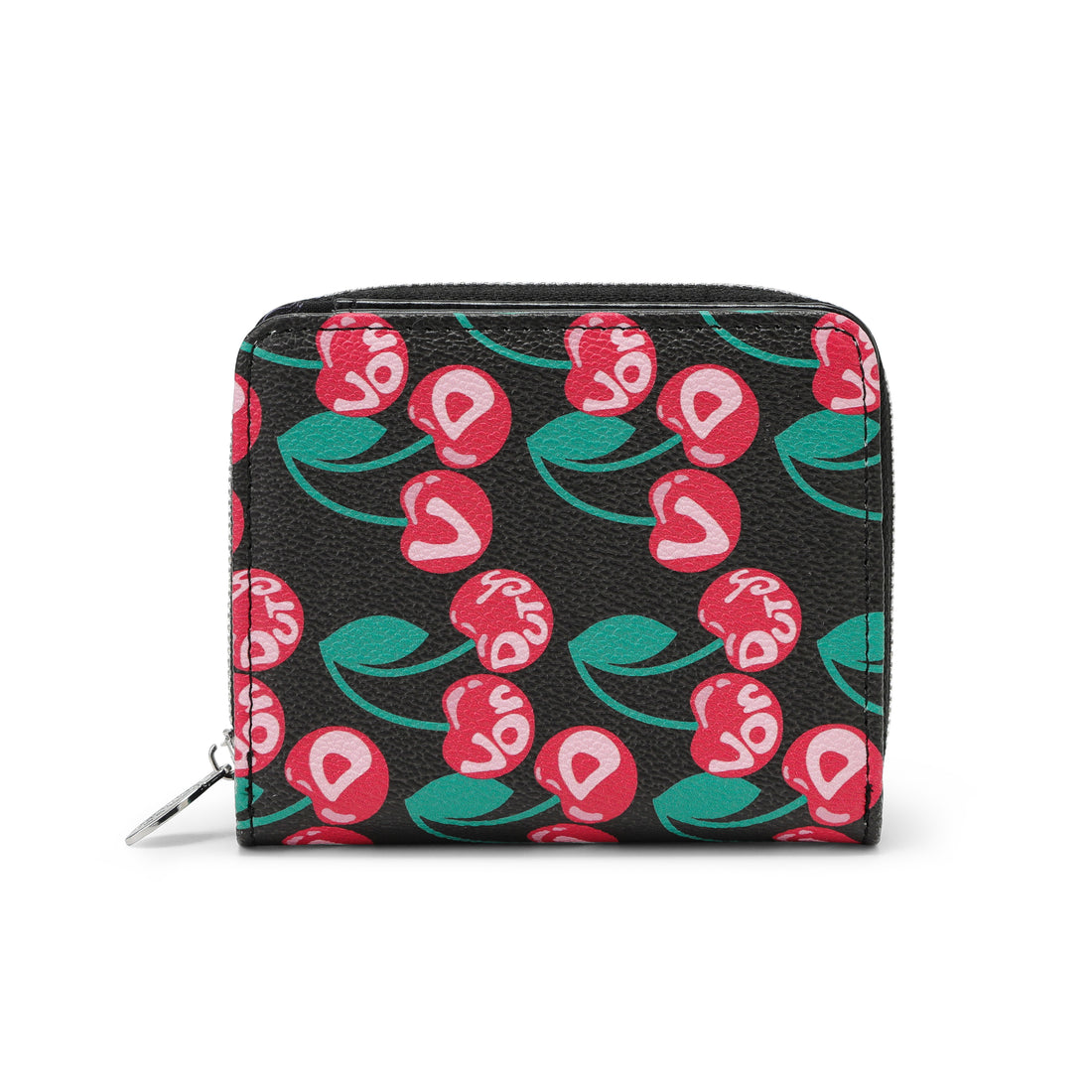 Cherry Zip-Up Wallet - Black — image 4